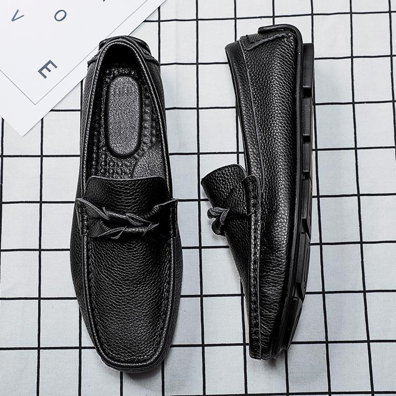 Genuine Leather Men Loafers Slip-On Good Quality Men Luxury-BS01344-Veeddydropshipping