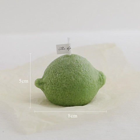 3D Aromatherapy Candle Lemon Shape Cheese Soybean Candle-HA00363-Veeddydropshipping