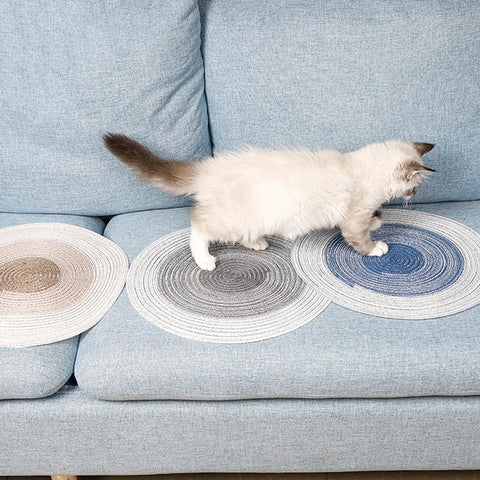 Hand-crafted Ramie Mat For Cats-HA01446-Veeddydropshipping