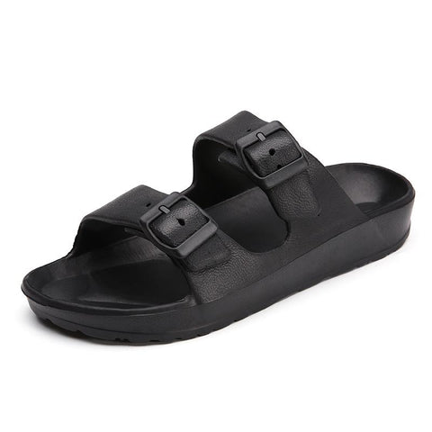 Casual Shoes Male Black Indoor Slippers Flip Flops-BS01552-Veeddydropshipping