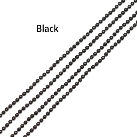 Metal Ball Bead Chains Findings Bulk Necklace Chain diy-JW01542-Veeddydropshipping