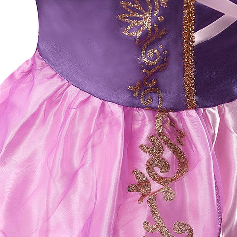 Children Girl Rapunzel Dress Kids Tangled Disguise Carnival Girl Princess-TB00856-Veeddydropshipping