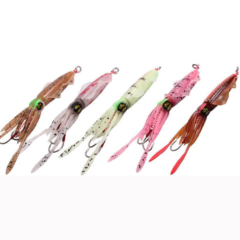 Hot Sale Fishing Squid Soft Lure 45g 15cm Luminous/UV Squid Jig Fishing Lures Octopus Fishing -OS00473-Veeddydropshipping