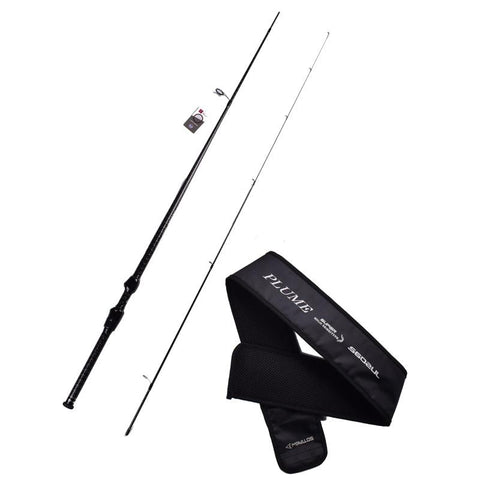 Plume 53.5g Ultralight UL Fishing Rod FUJI Spinning Rods 2 Section Solid Tip 40T -OS00549-Veeddydropshipping