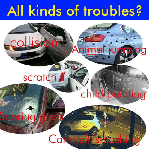 12V Universal Car Smart Alarm M810-8115 One Way Car Alarm Device-AM00582-Veeddydropshipping