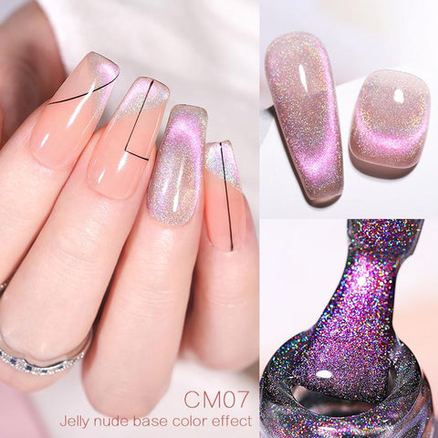 7ml 9D Laser Cat Magnetic Gel Nail Gel Pink Magnetic -BH00997-Veeddydropshipping