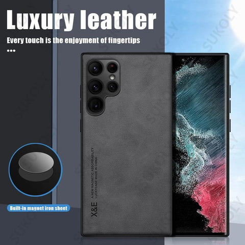 Leather Case For Samsung Galaxy S22 S23 Ultra S21 Plus S20 FE A53 A13-PA00213-Veeddydropshipping
