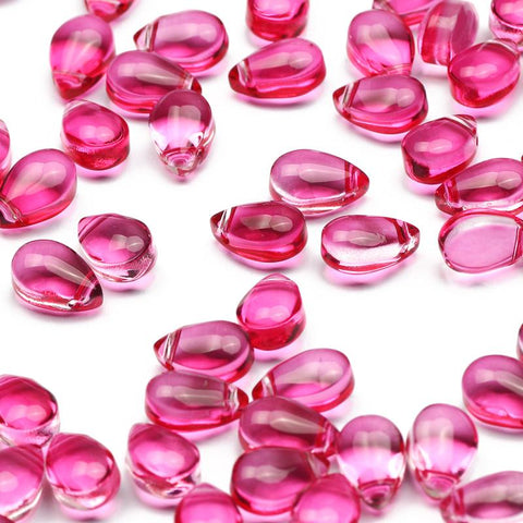 Water Drop Shape Czech Glass Beads Crystal For DIY -JW01530-Veeddydropshipping