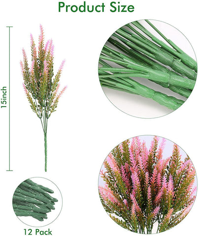 Artificial Flowers Romantic Provence Lavender Wedding Decorative-HA00681-Veeddydropshipping