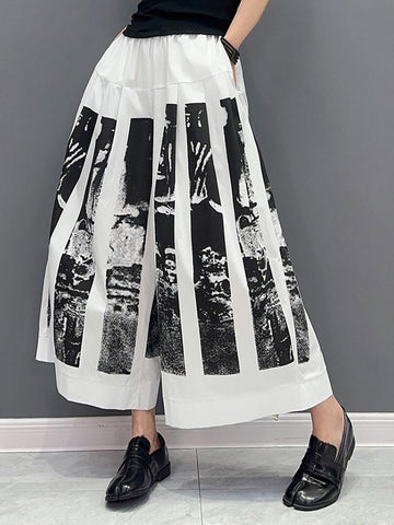 Woman Fashion Loose Elastic Waist Full Match Pants-WF00430-Veeddydropshipping