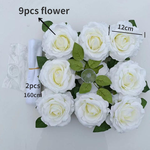 Rose Artificial Flower for Wedding Car Decoration-HA00711-Veeddydropshipping