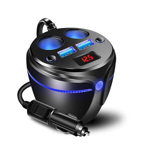 120W Car Charger for Cigarette Lighter 2-Sockets-PA01135-Veeddydropshipping