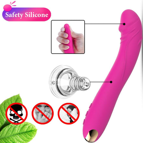Lengthened Dildo Vibrator for Women Vagina Clitoris Massarger Erotic Toys -BH01199-Veeddydropshipping