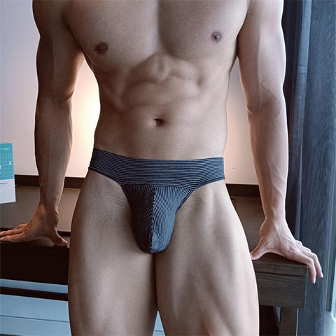 Men Briefs Mens Slips Penis Big Pouch Panties Net Hollow-MF01490-Veeddydropshipping