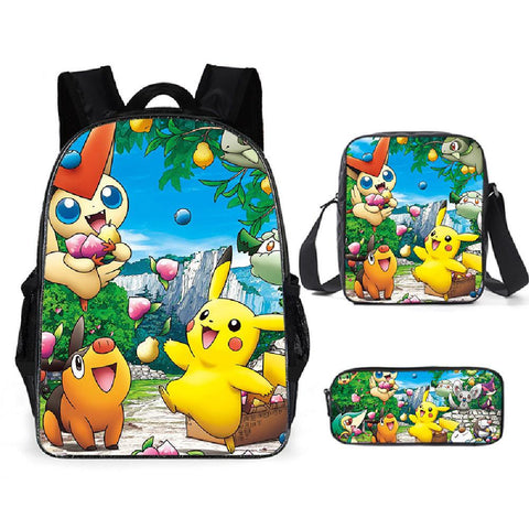 Pokemon Pikachu SchoolBag Storage Bag School Backpack-TB00077-Veeddydropshipping