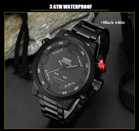 Digital Quartz Men Business Wristwatches White -JW00749-Veeddydropshipping