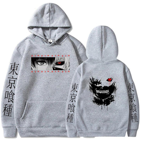 Anime Hoodie Men's Tokyo ghoul Hoodie Men's Casual Loose Print-Veeddydropshipping