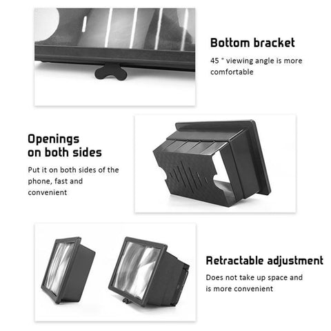 Smartphone Magnifier Projector for Phone Screen Amplifier for Cell Phone