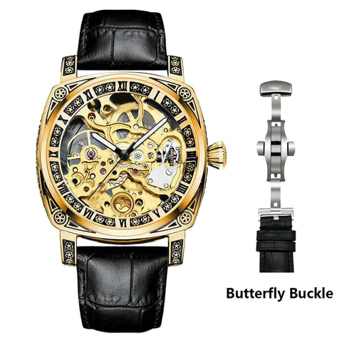 Authentic Brand Carved Watches Automatic men watches -JW00632-Veeddydropshipping