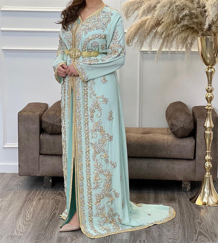 Caftan Evening Dresses Lace Prom Dress-WF01593-Veeddydropshipping