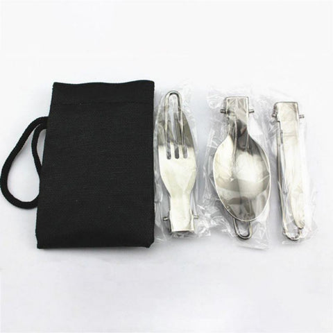 Portable Printed Stainless Steel Spoon Fork Steak Knife-OS01328-Veeddydropshipping
