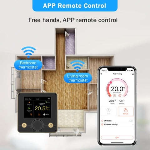 Smart Tuya Room Wifi Thermostat Underfloor Heating Programmable Digital-TI01015-Veeddydropshipping