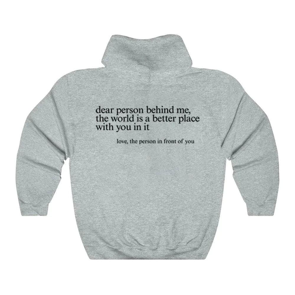 Behind Me.the World Is A Better Place with