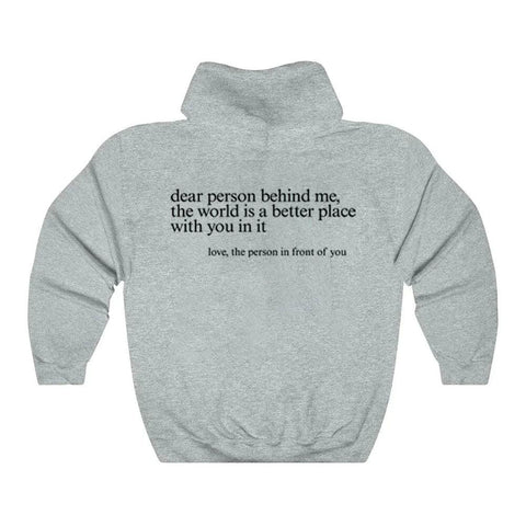 Behind Me.the World Is A Better Place with