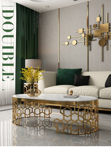 Small Auxiliary Service Tables Sofa Round Side Table-HA01571-Veeddydropshipping