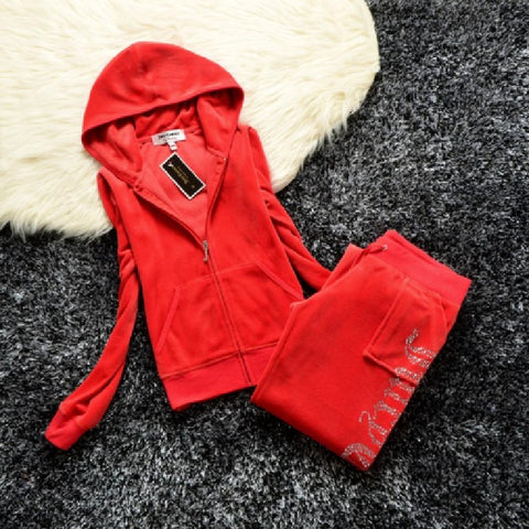 Fall Winter Woman Coutoure Tracksuit Hoodie Coat-WF00242-Veeddydropshipping