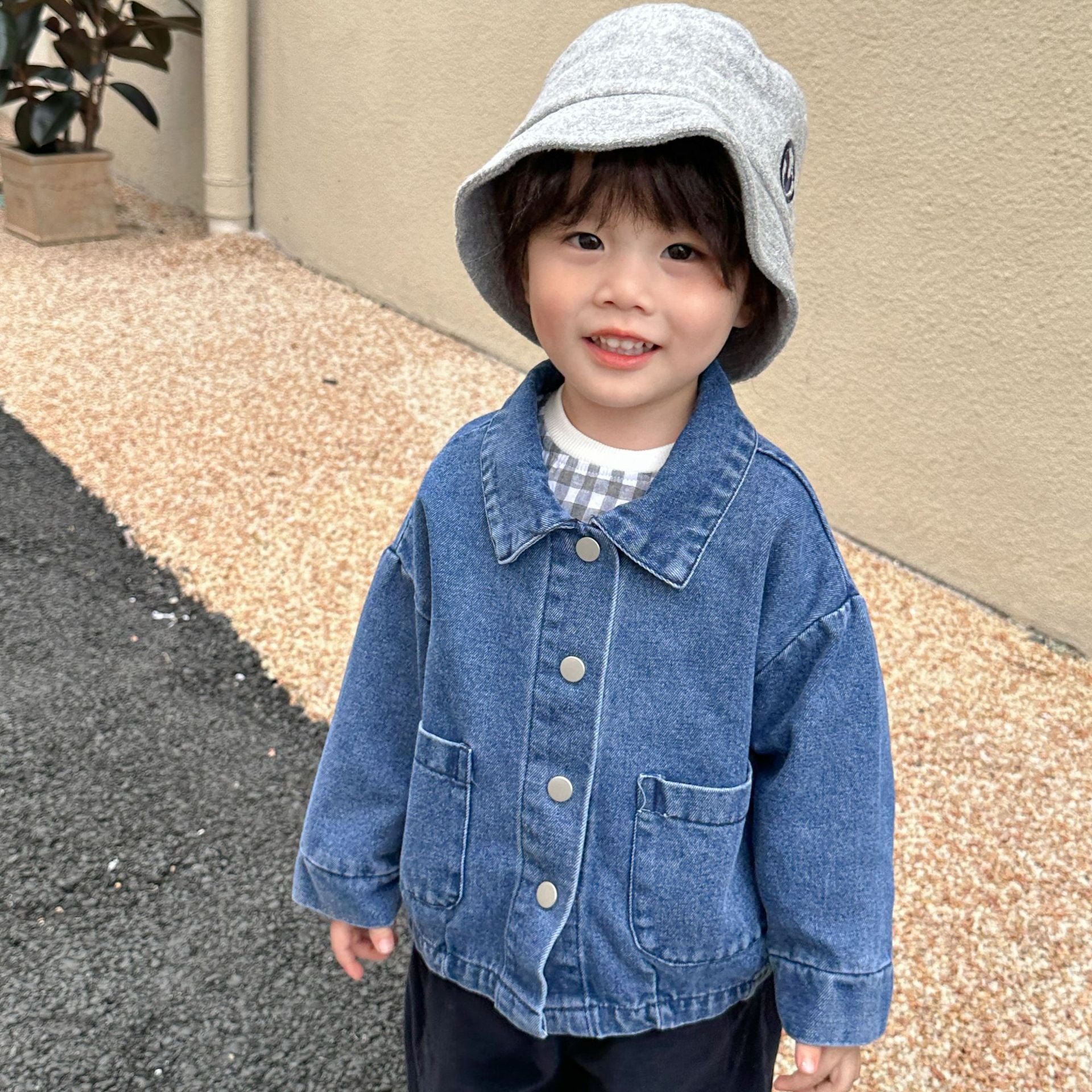 Spring Unisex Children Denim Coats Boys Girls Outerwear-Veeddydropshipping