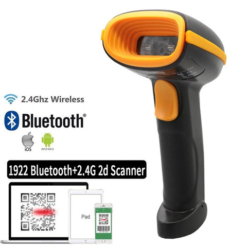 Barcode Scanner 2.4G Wireless 1D 2D Reader Image QR PDF417 Data Matrix Code Bar Gun-Veeddydropshipping