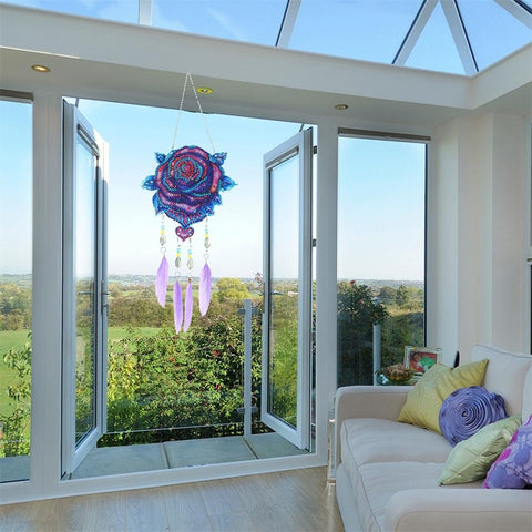 DIY Diamond Painting Dream Catcher Wind Chimes-HA00115-Veeddydropshipping