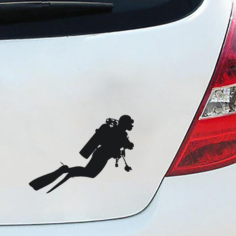 Diving Vinyl Car Stickers Personality Accessories Black-AM00955-Veeddydropshipping