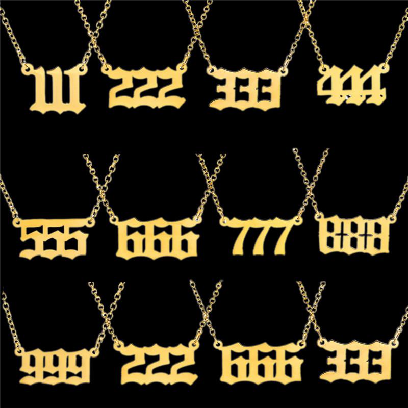 Necklace  For Women Men Lucky Number Chain Necklaces Jewelry-JW00241-Veeddydropshipping