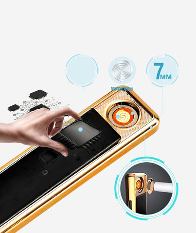 Ultra USB Rechargeable Coil Slim Lighter-HA00979-Veeddydropshipping