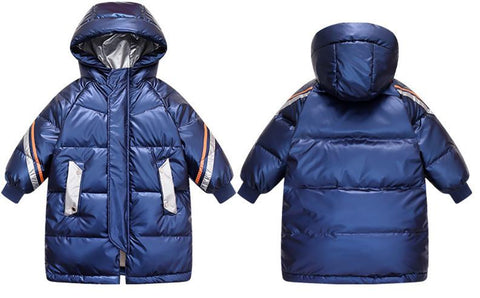 Kids Winter Girls Boys Waterproof Hooded Jackets-TB01032-Veeddydropshipping