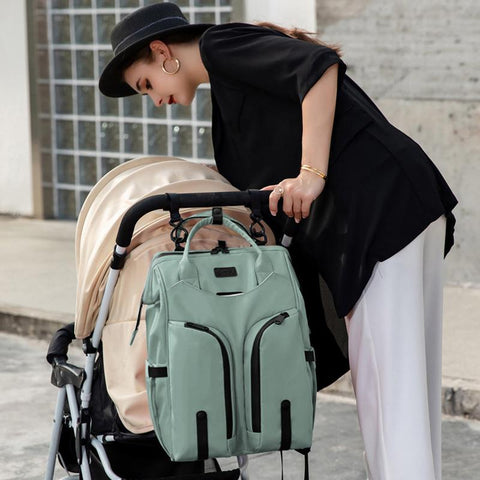 Multifunction Ladies Waterproof Shoulder Backpack Large Capacity Mommy-BS00033-Veeddydropshipping