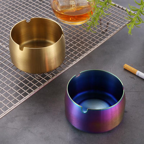 Windproof Ashtray abletop Smoke Stainless-HA01006-Veeddydropshipping