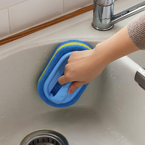 Kitchen Sponge Wipe with Handle Cleaning Brush-HA01082-Veeddydropshipping