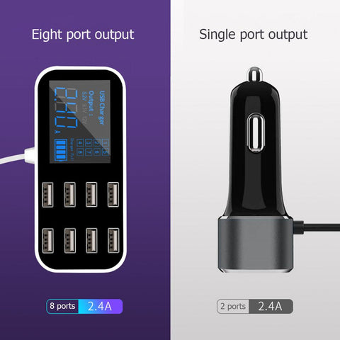 8 Ports USB Car Chargers 48W Fast Charging Station-PA01127-Veeddydropshipping