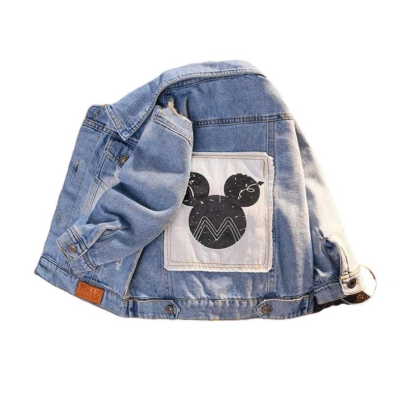 Mickey Denim Jacket Boys Coats Children Clothing-Veeddydropshipping