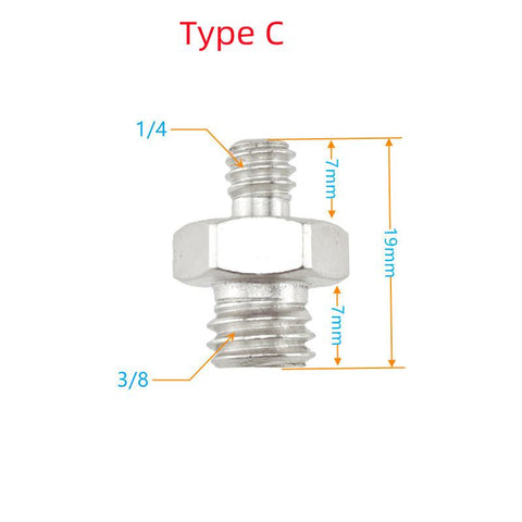 1/4 to 3/8 Male Adapter Holder Screw Camera Tripod Ball Head Monopod Flash -CE00275-Veeddydropshipping