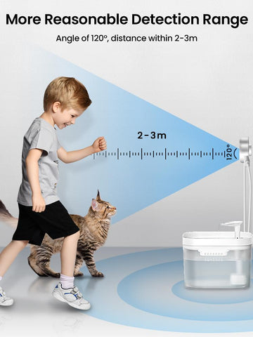 Cat Water Fountain Motion Sensor-HA01989-Veeddydropshipping