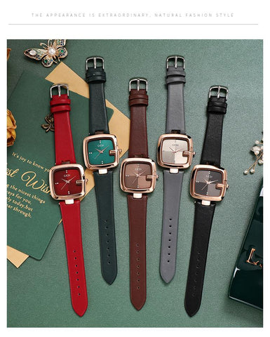 Sqaure Watches Simple Fashion Quartz Wrist Clock-JW01000-Veeddydropshipping