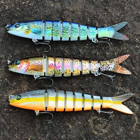10/14cm Sinking Wobblers Fishing Lures Jointed Crankbait Swimbait 8 Segment Hard -OS00503-Veeddydropshipping