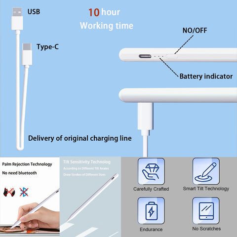 Pencil Battery Display Reminder Tilt Palm Rejection-Veeddydropshipping
