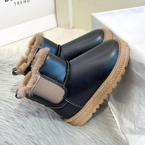 Classic Plush Winter New Versatile Girls' Snow Boots-TB00142-Veeddydropshipping