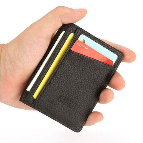 Leather Contactless Block Slim ID Credit-MF00783-Veeddydropshipping