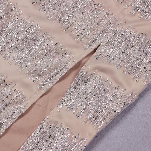 Prom Dress Crystal Sequins Glitter Sleeveless-Veeddydropshipping